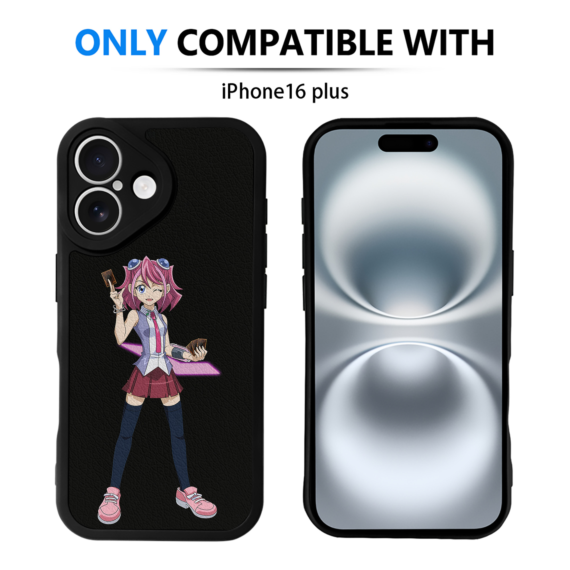 遊☆戯☆王 Yu-Gi-Oh! 【iPhone 16シリーズ対応】シリコンスマホケース（レザー調） 材質：シリコン